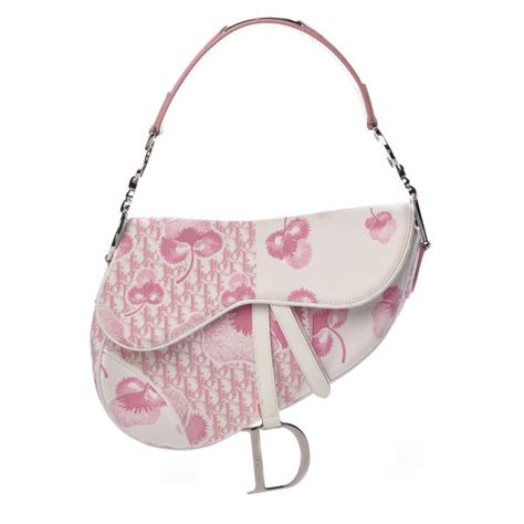 dior saddle handbag pink monogram